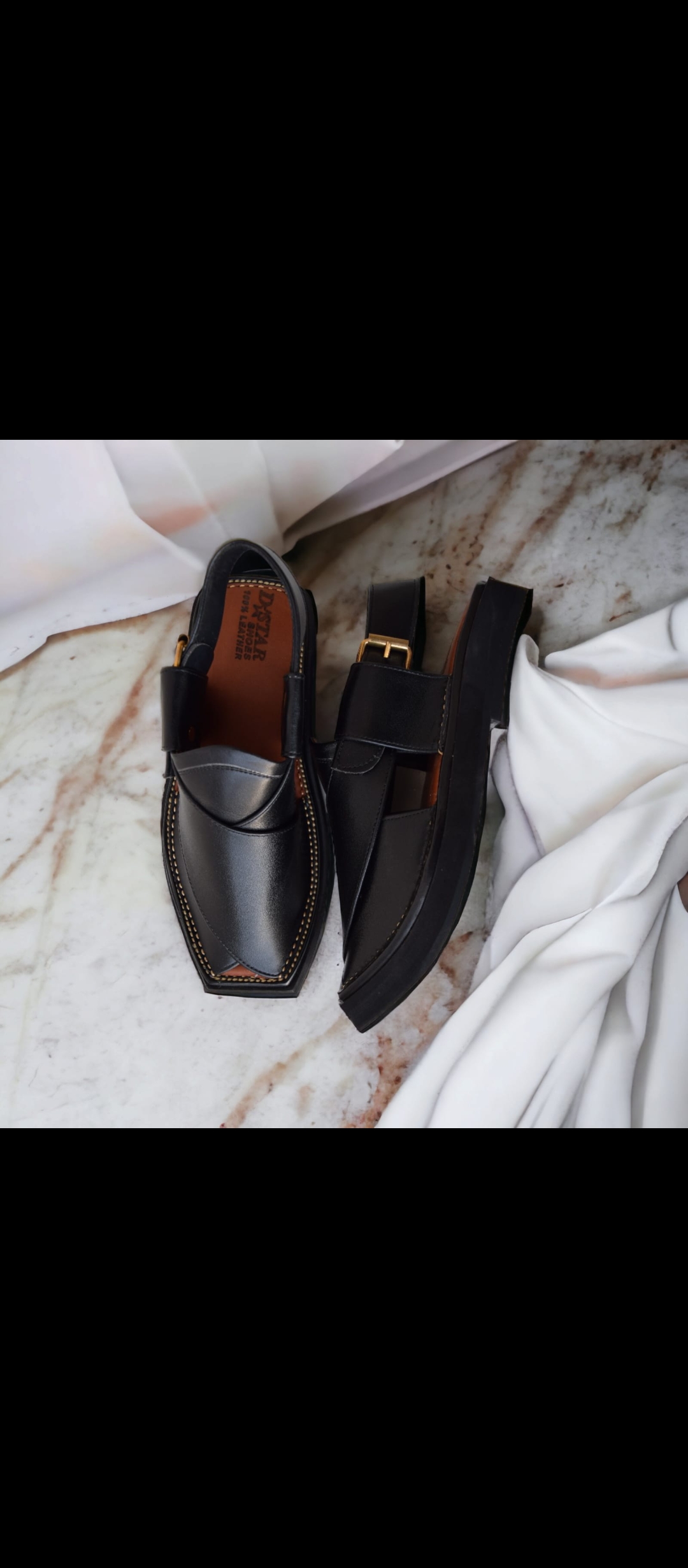 Mens kaptaan Chappal blk