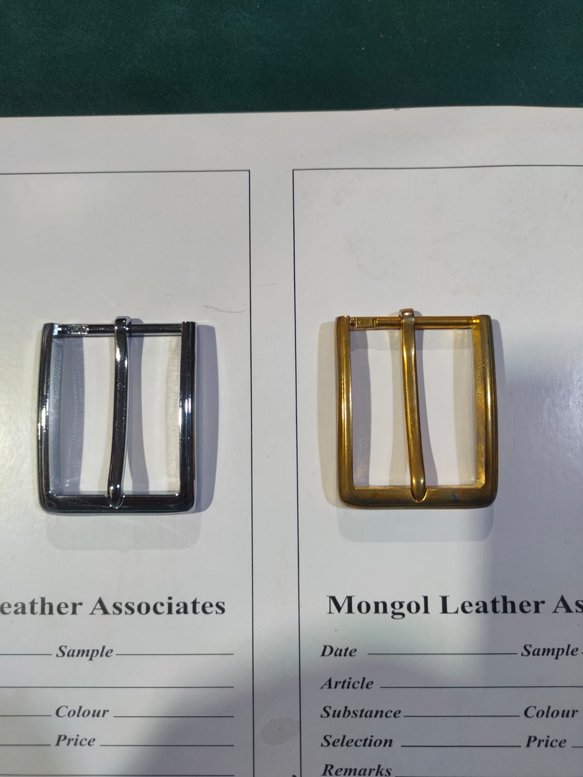 Ladies gents belt buckle