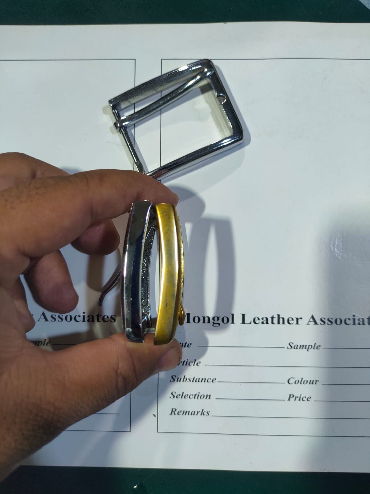 Ladies gents belt buckle