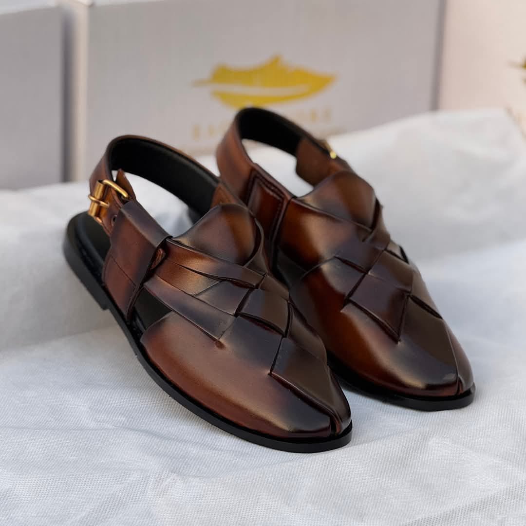 Men’s sandal peshawari chappal upper& sole are Leather