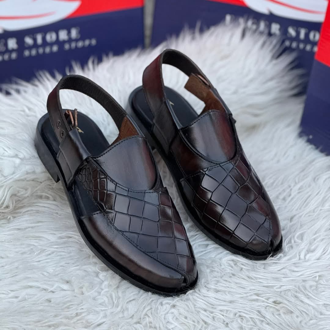 Men’s sandal peshawari chappal upper& sole are Leather
