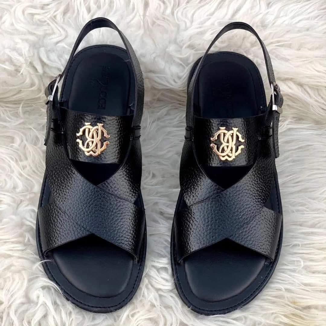 Men’s Sandal upper leather sole rubbers