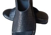 Mens pure leather slippers