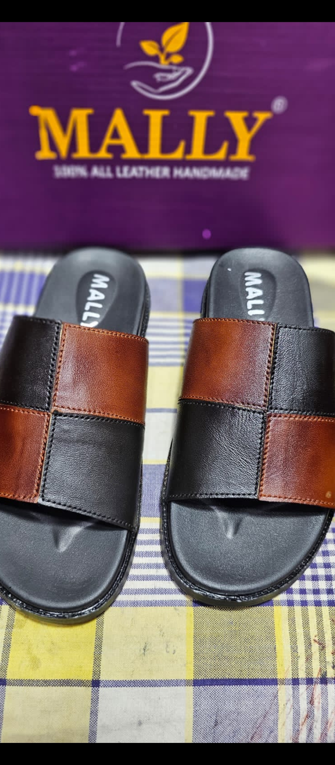 Men’s slippers dual colour softy