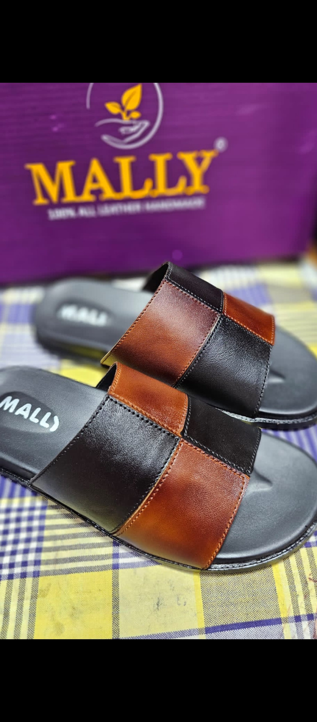 Men’s slippers dual colour softy