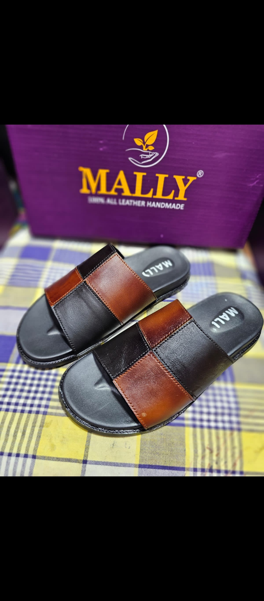 Men’s slippers dual colour softy