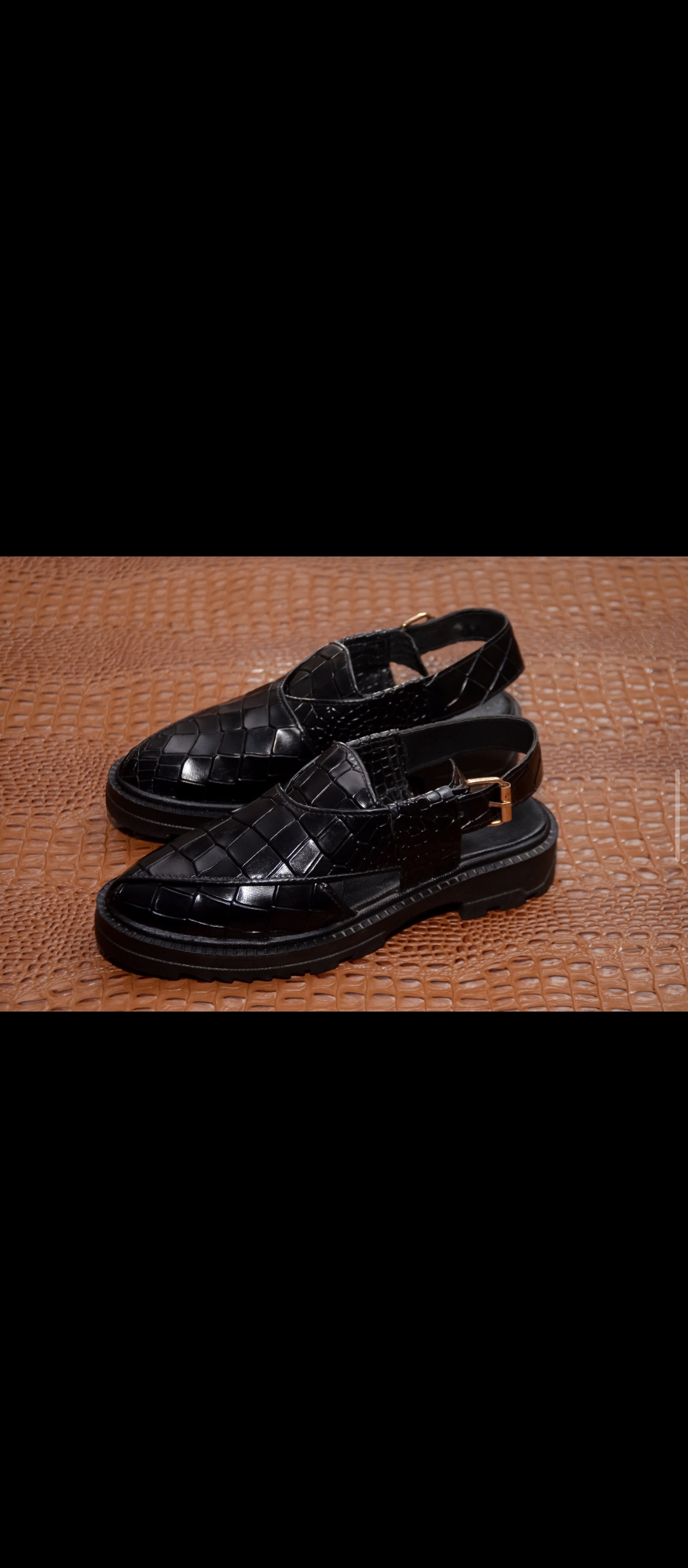 mens sandals slippers Ruff Buff brown/Black