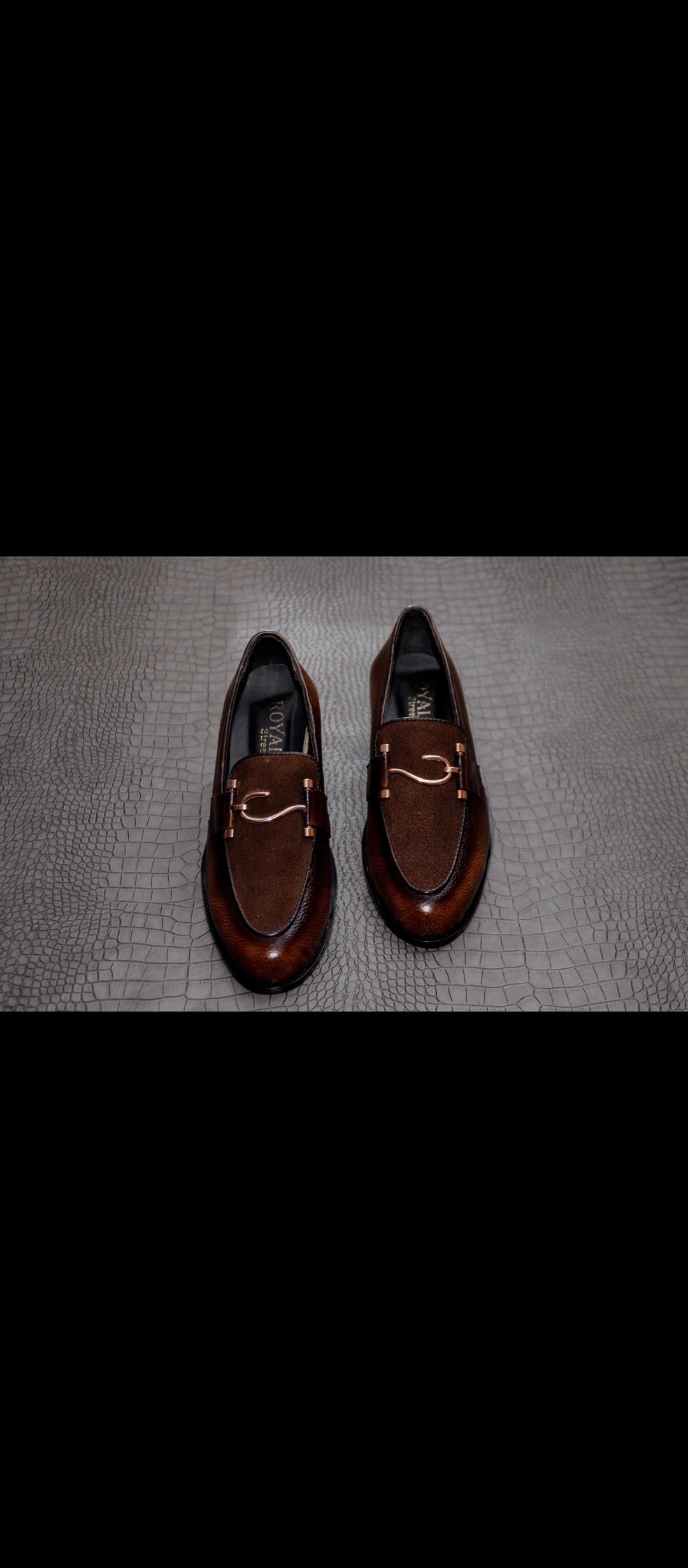 mens loafers Mild/Suede S- Bukle Two Tones