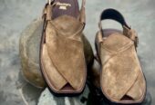 mens Peshawari chappal medicated sole suede leather
