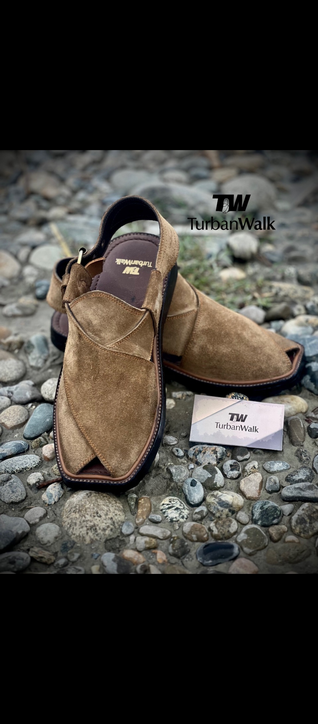 mens Peshawari chappal medicated sole suede leather