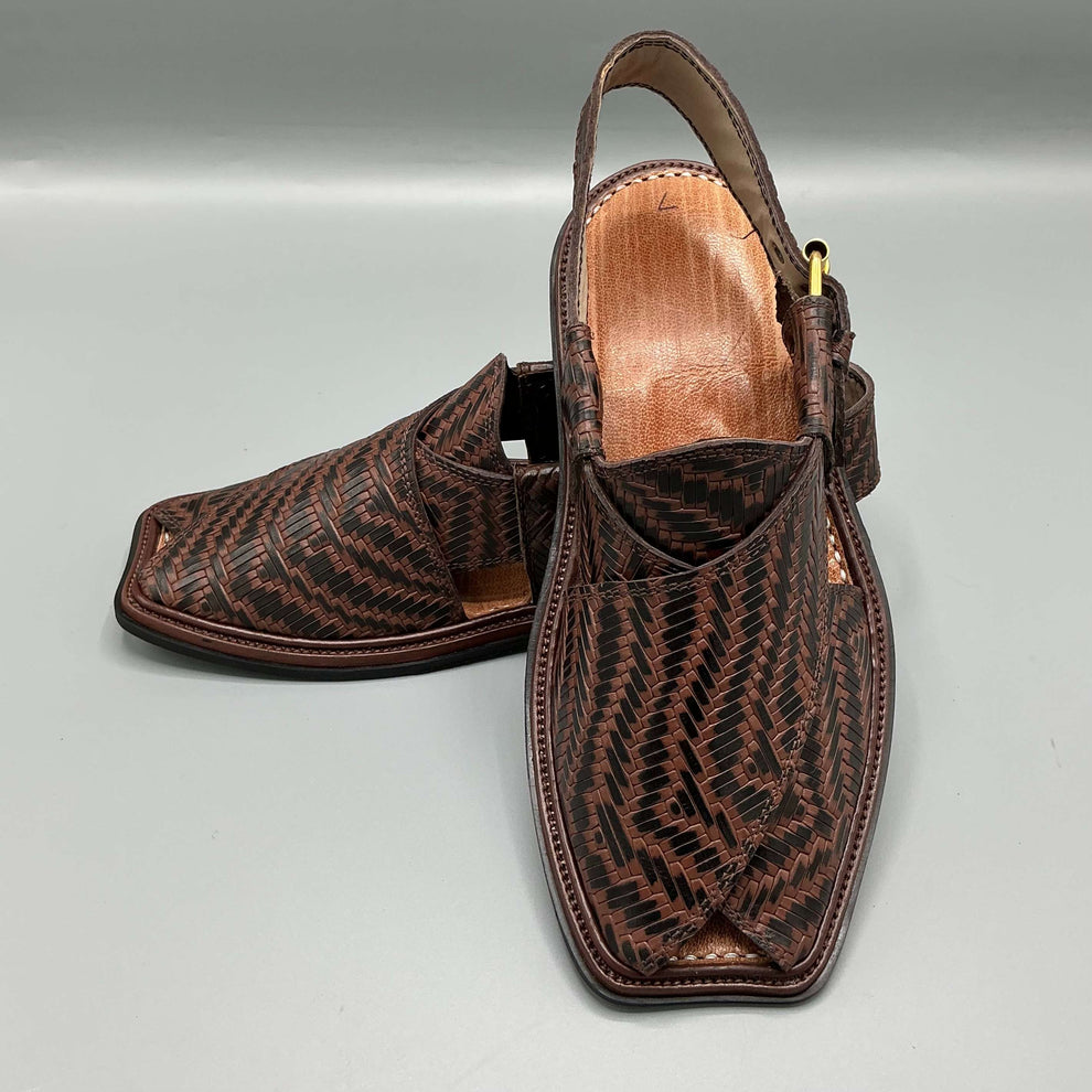 Shatranji Peshawari Chappals – Heritage Woven with Style mens