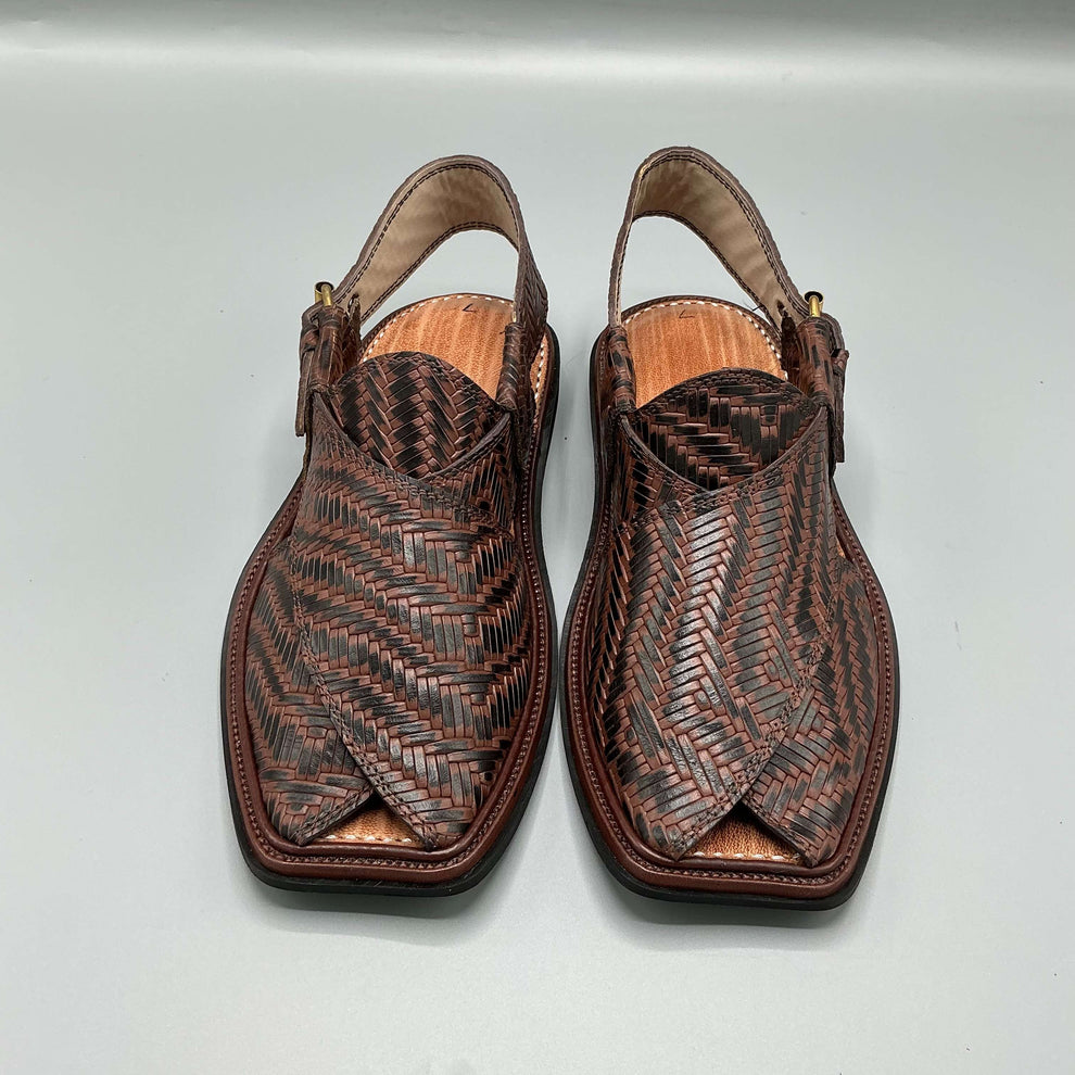 Shatranji Peshawari Chappals – Heritage Woven with Style mens