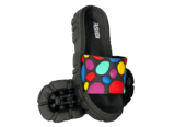 Black Slippers with Colorful Pebbles mens