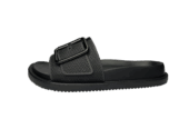 Men’s Black Buckle Slide Slippers