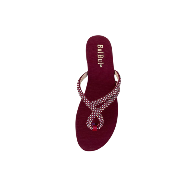 Crystal Slip-On Flat Slippers womens