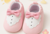 Kids Baby Character Booties Bow Pink – Sunshine
