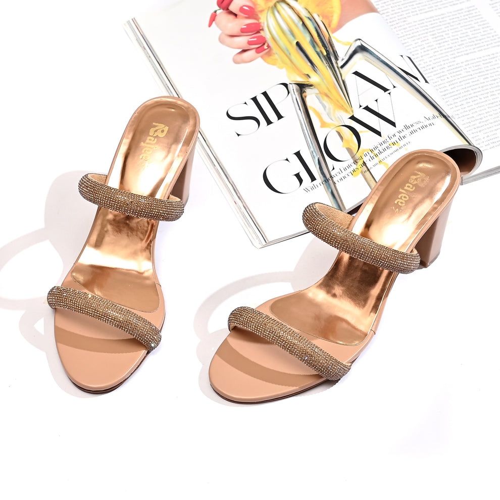 Womens Heel Sandal Stylish Mule