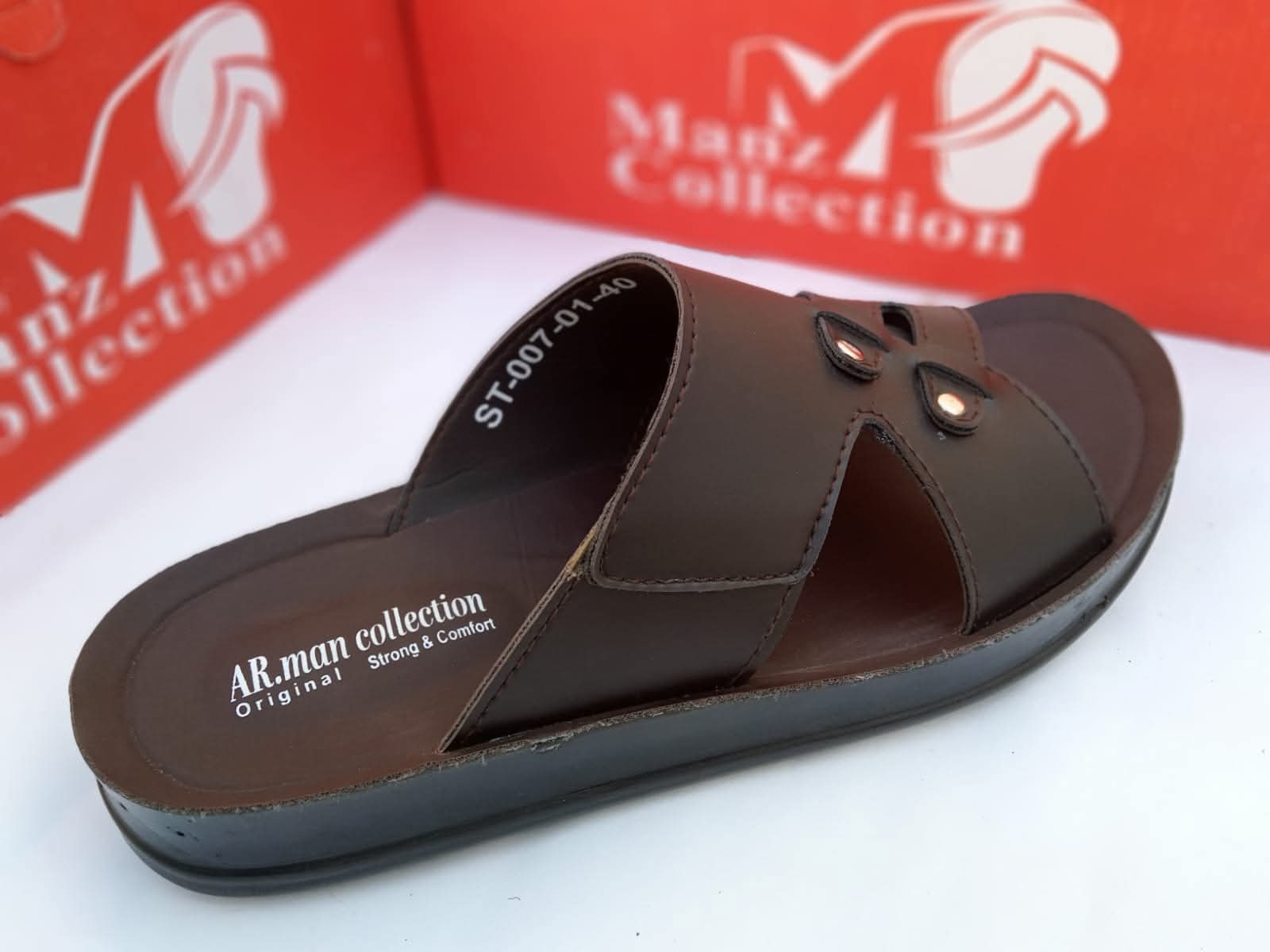 Mens sandals Arabic Slipper + PU Slipper