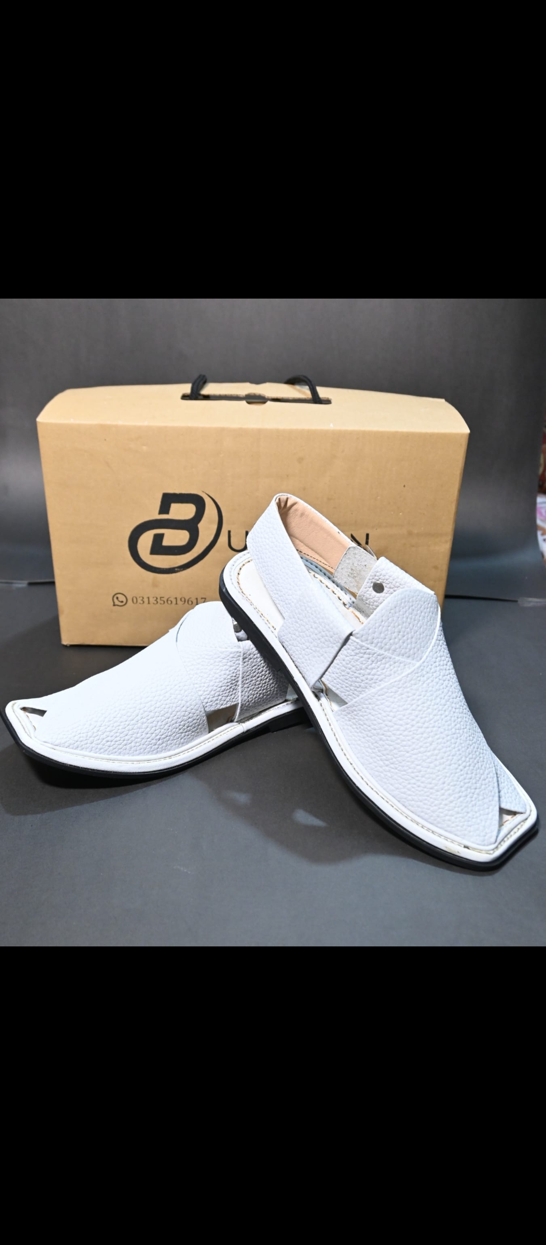 Men’s sandals White 🤍 Dotted