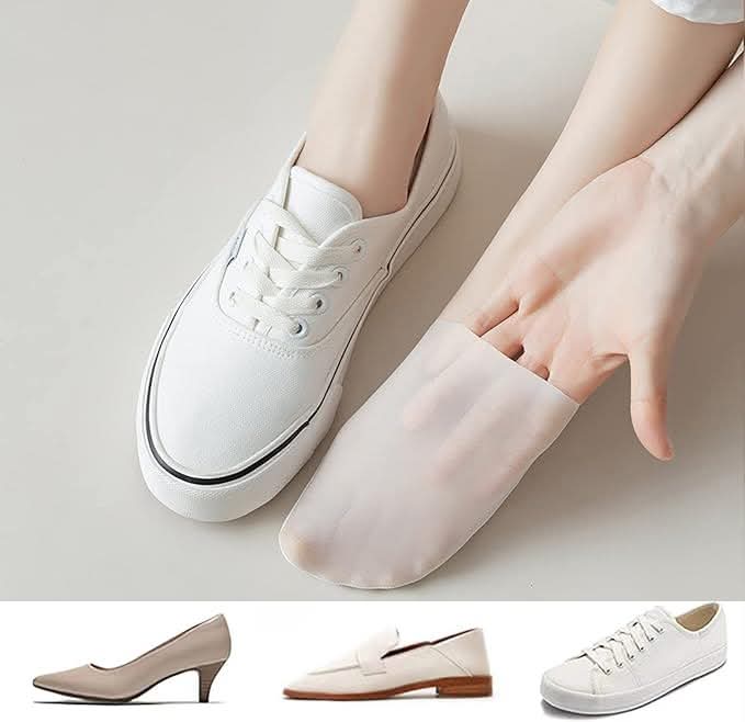 Women’s No Show Socks – Breath courtable Nylon Ice Silk, Non-Slip Silicone, Invisible Low Cut Ankle, Thin & Comfortable