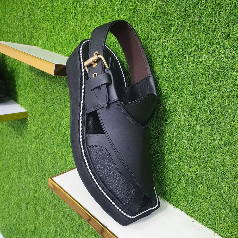 Mens Attractive And Beautiful Design Of Kaptaan Balck Chappal