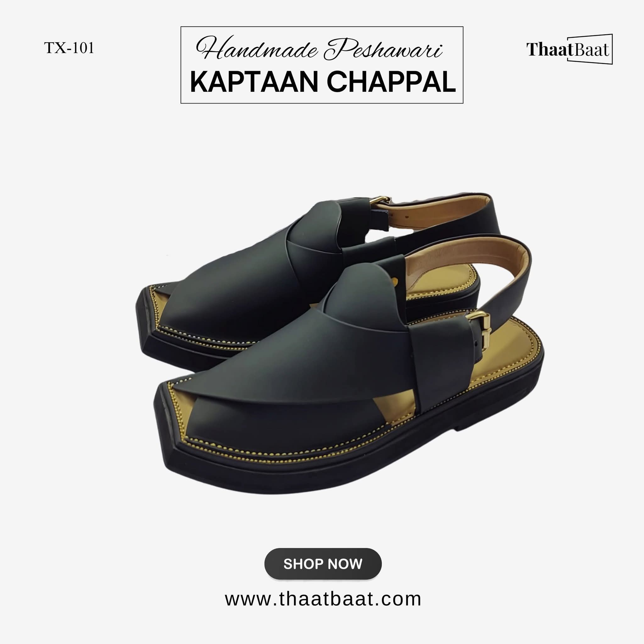 Men’s Thaat Baat Kaptaan Peshawari Chappal –