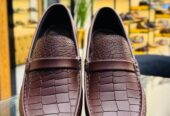 Loafer shoes driving mock mens