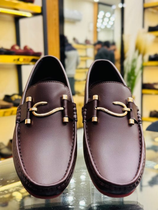 Loafer shoes driving mock mens