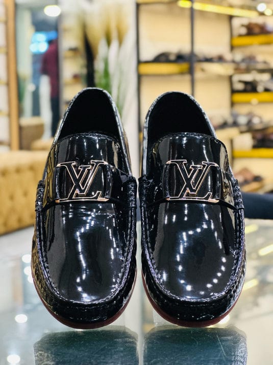 Loafer shoes rubber sole soft padding driving mock mens