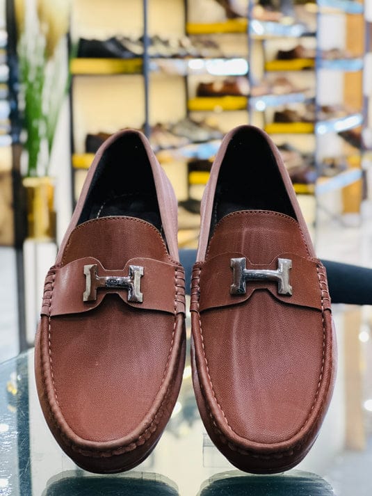 Loafer shoes rubber sole soft padding driving mock mens