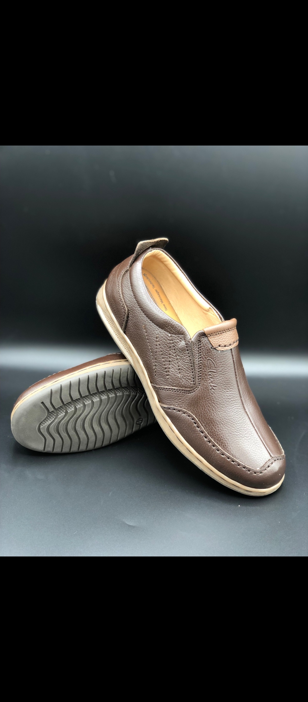 Art/769 black/brown/camle mens loafers