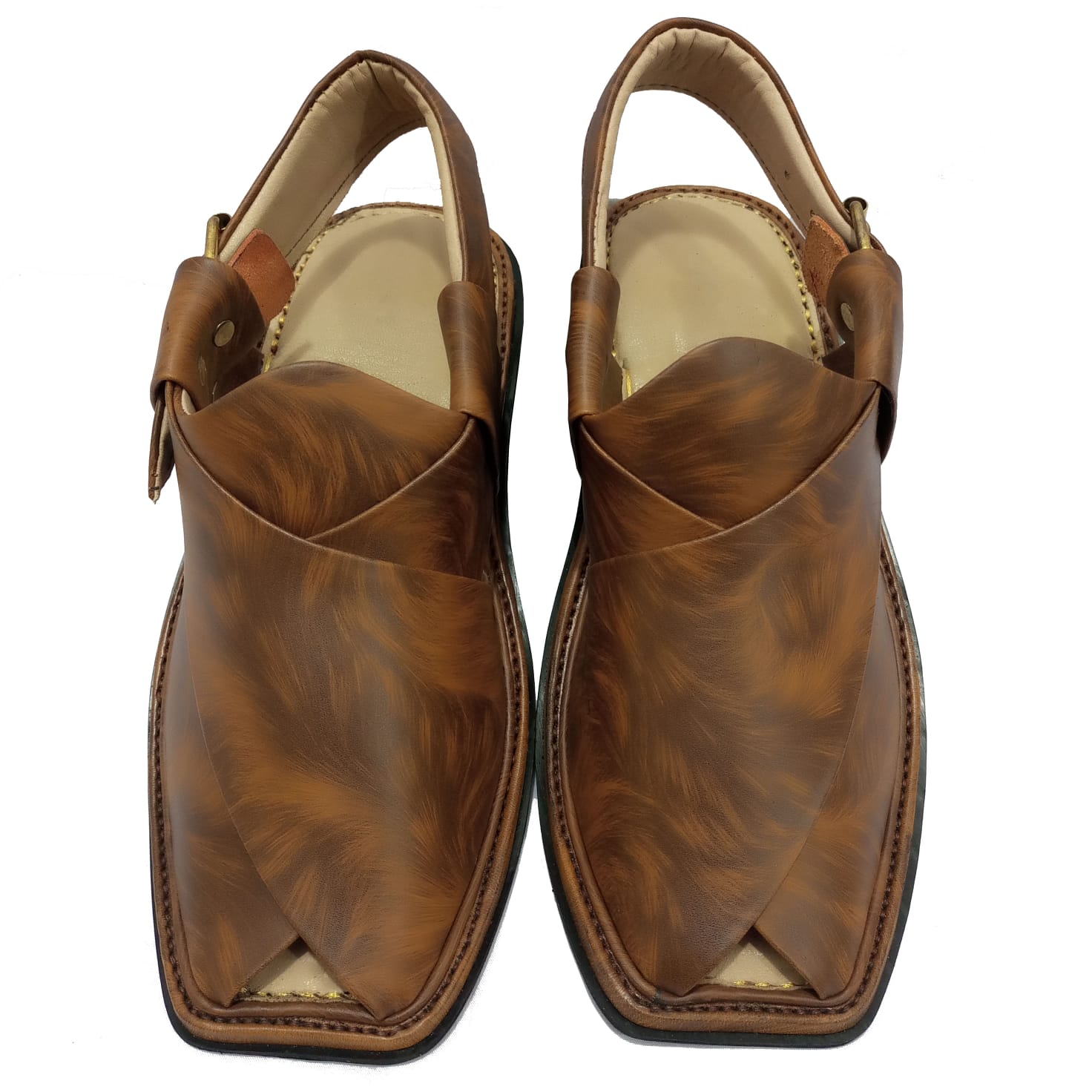 Tiger print peshawari chappal mens