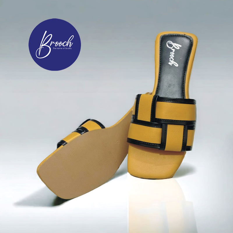 SWFL-999 Square Weave Flat Slipper Design women’s