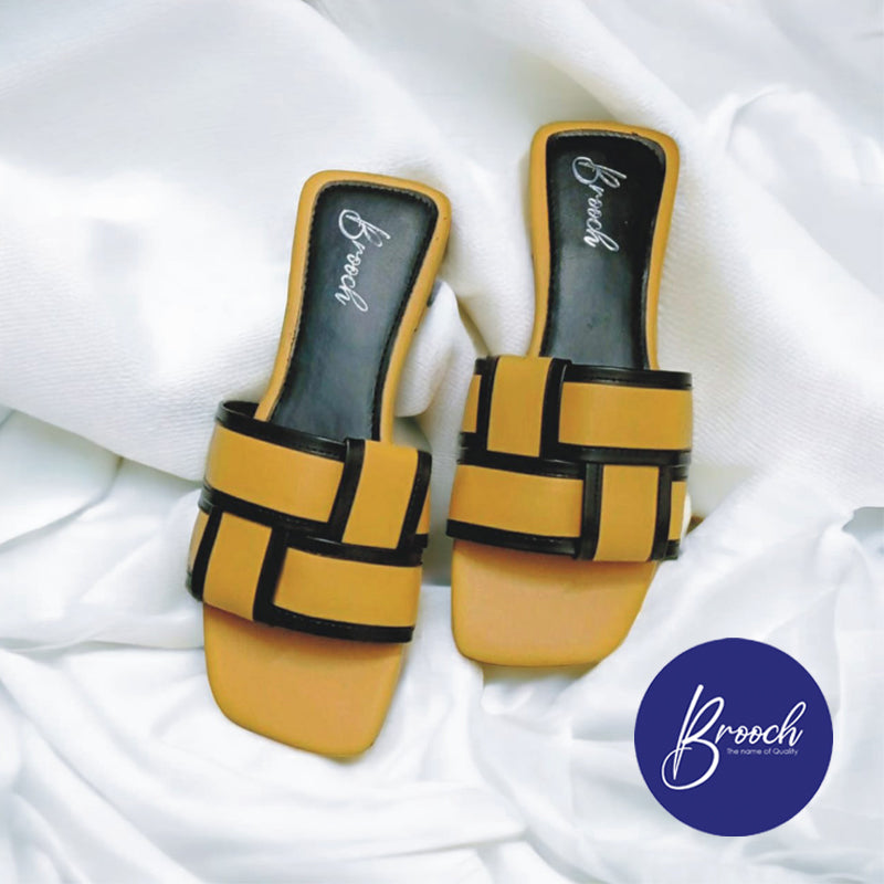 SWFL-999 Square Weave Flat Slipper Design women’s