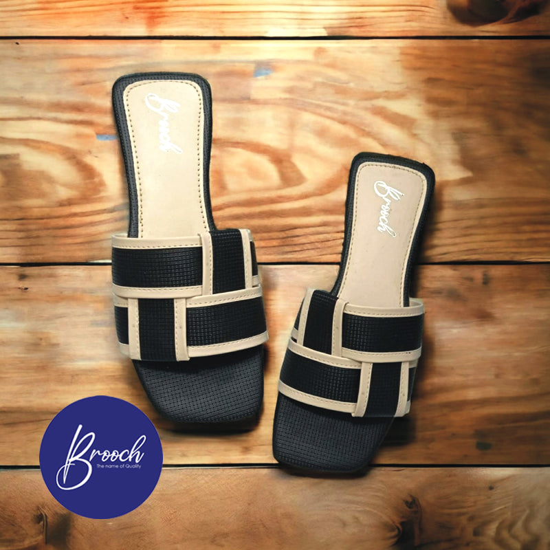 SWFL-999 Square Weave Flat Slipper Design women’s