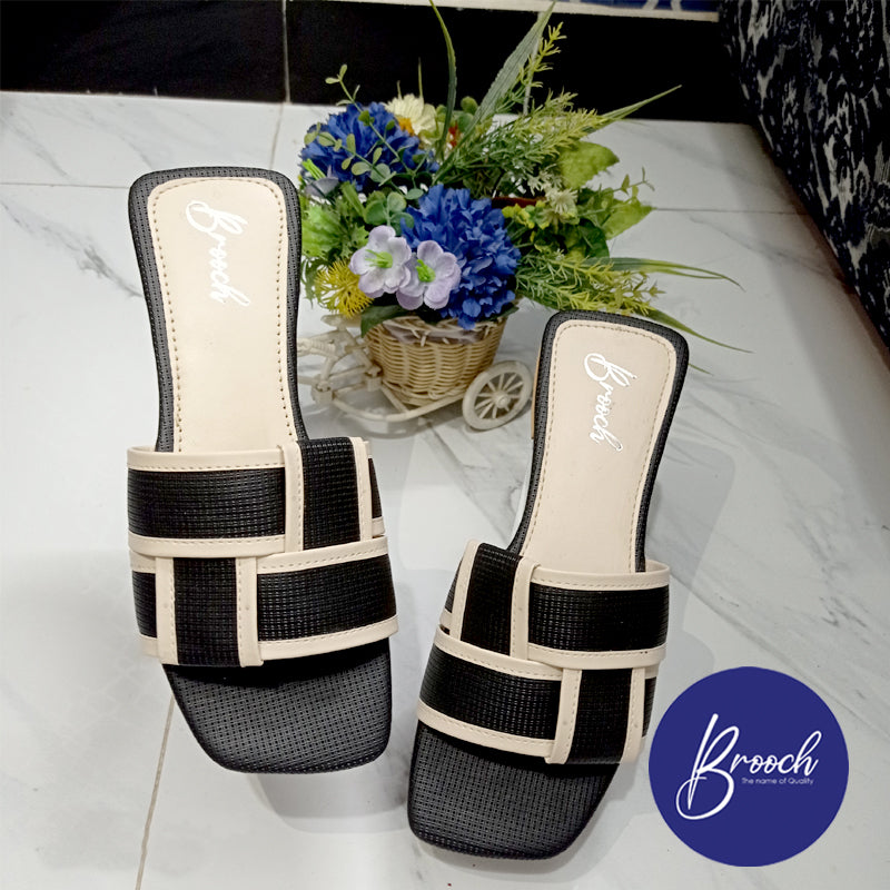 SWFL-999 Square Weave Flat Slipper Design women’s