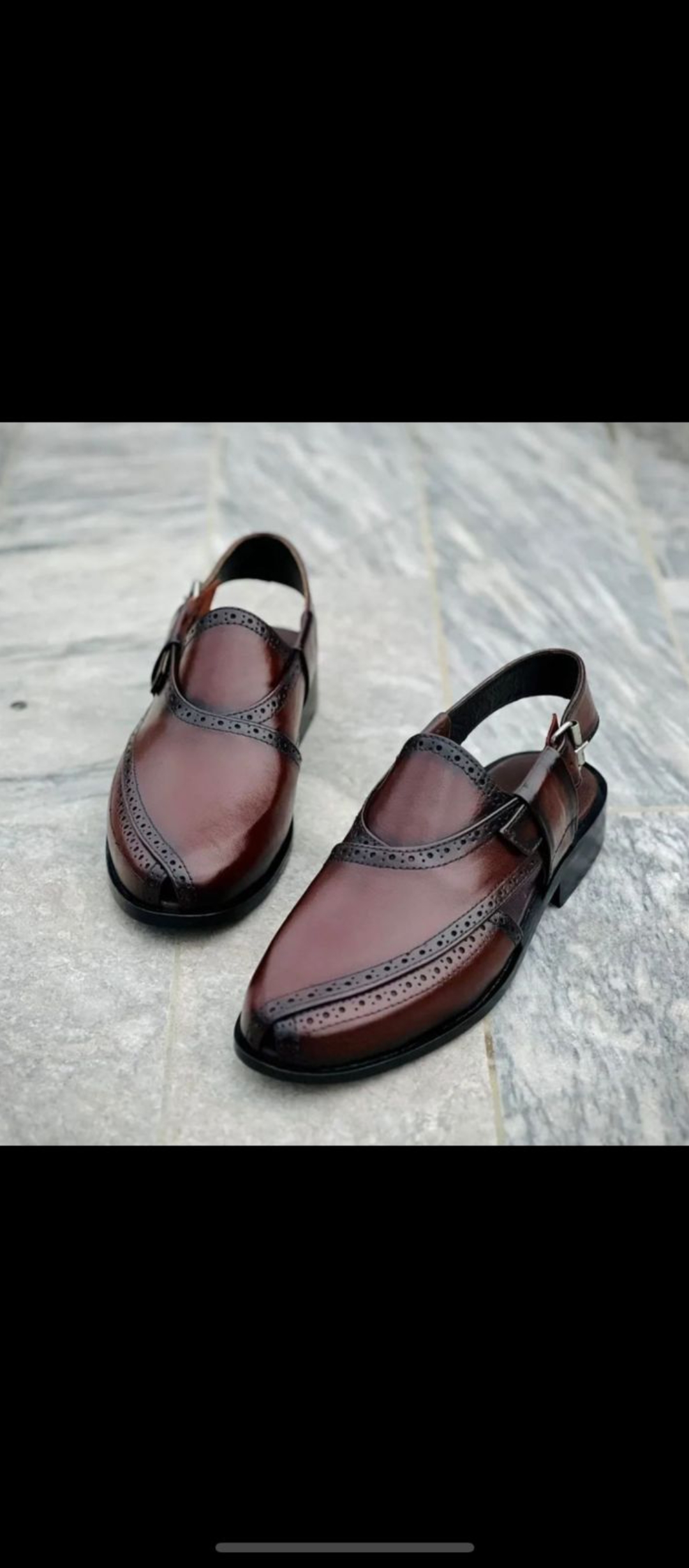 Original leather Chappal peshawari mens