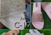 Womens flats slippers All new article available Whatsapp 03244898642