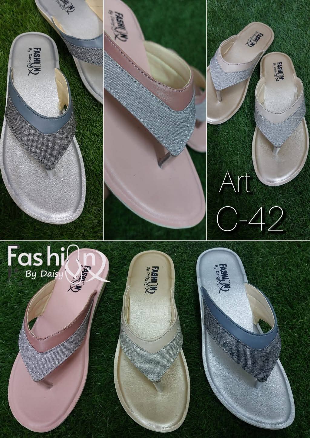 Womens flats slippers All new article available Whatsapp 03244898642