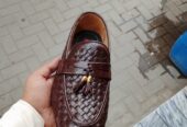 Leather make upper leather mens casual loafers