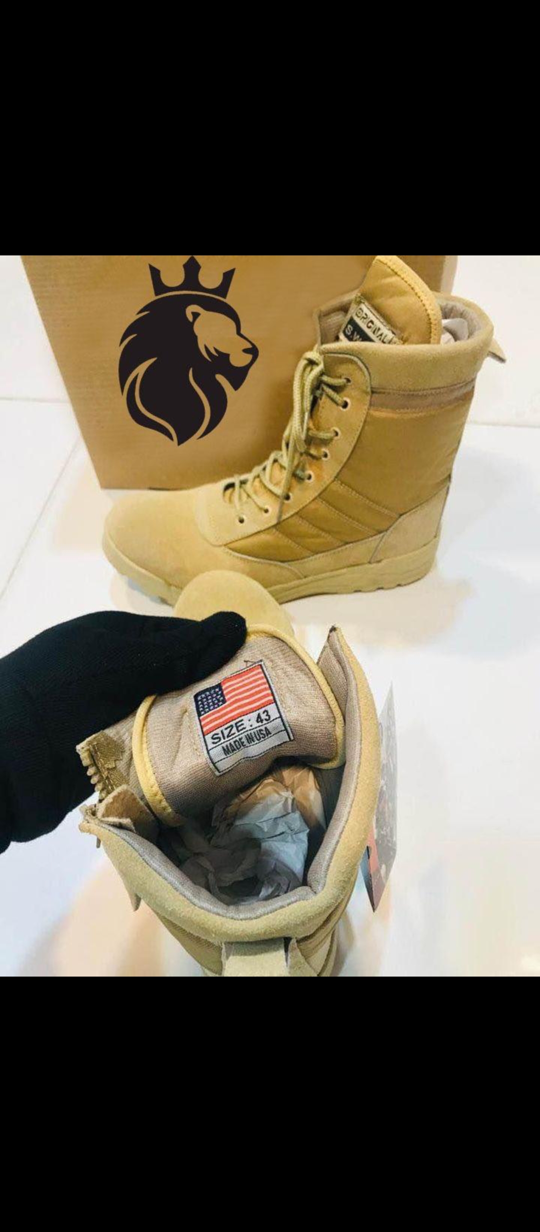 Original military boots mens combat