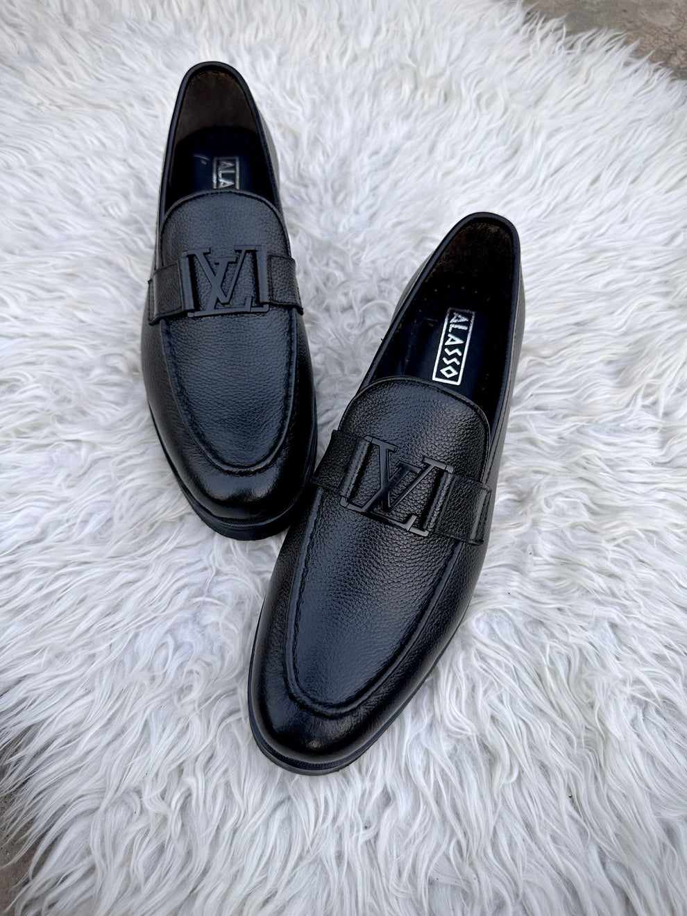 Mens casual loafers LAVA – BLK (soft medicated sole)