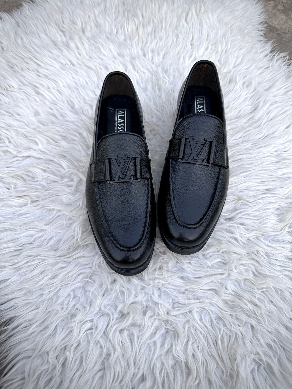 Mens casual loafers LAVA – BLK (soft medicated sole)