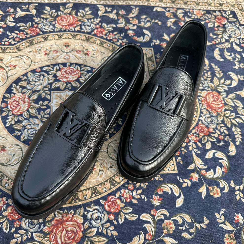 Mens casual loafers LAVA – BLK (soft medicated sole)