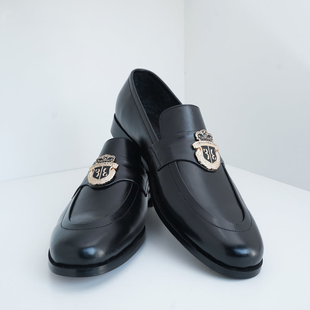 Opulent Noir – BLK (100% Leather hand crafted) mens casual