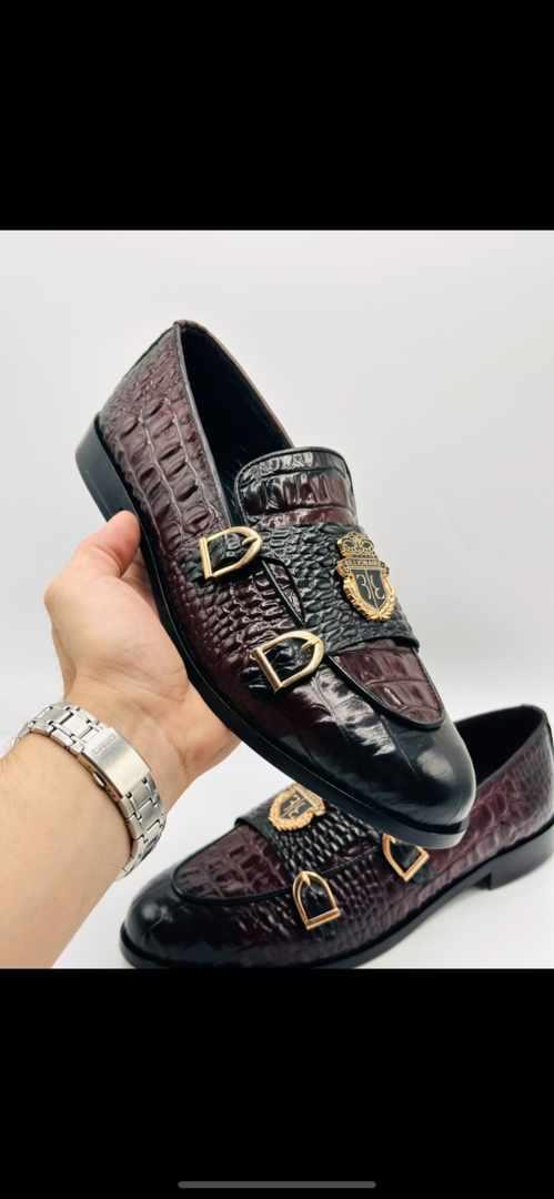 Loafers leather cow mens