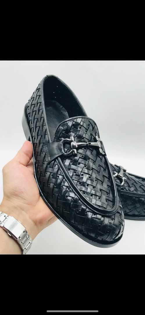 Loafers leather cow mens