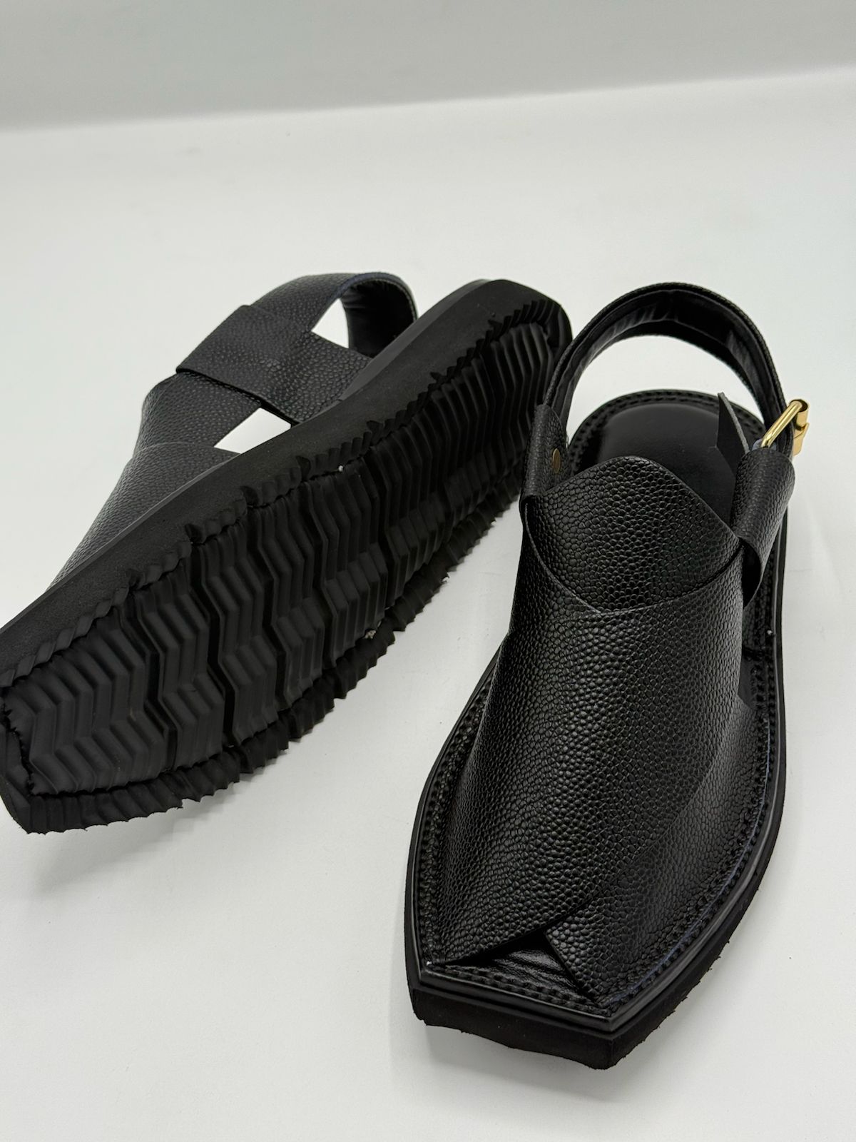 Pure Leather Handmade Peshawari Chappal Air Kaptan white (Medicated Sole) Light Weight Like Sketchers Shoes mens