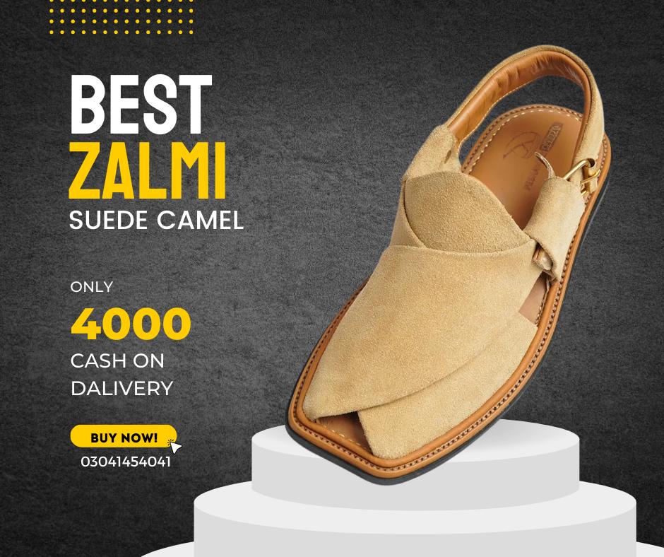 Best Zalmi Suede camel mens chappal sandal