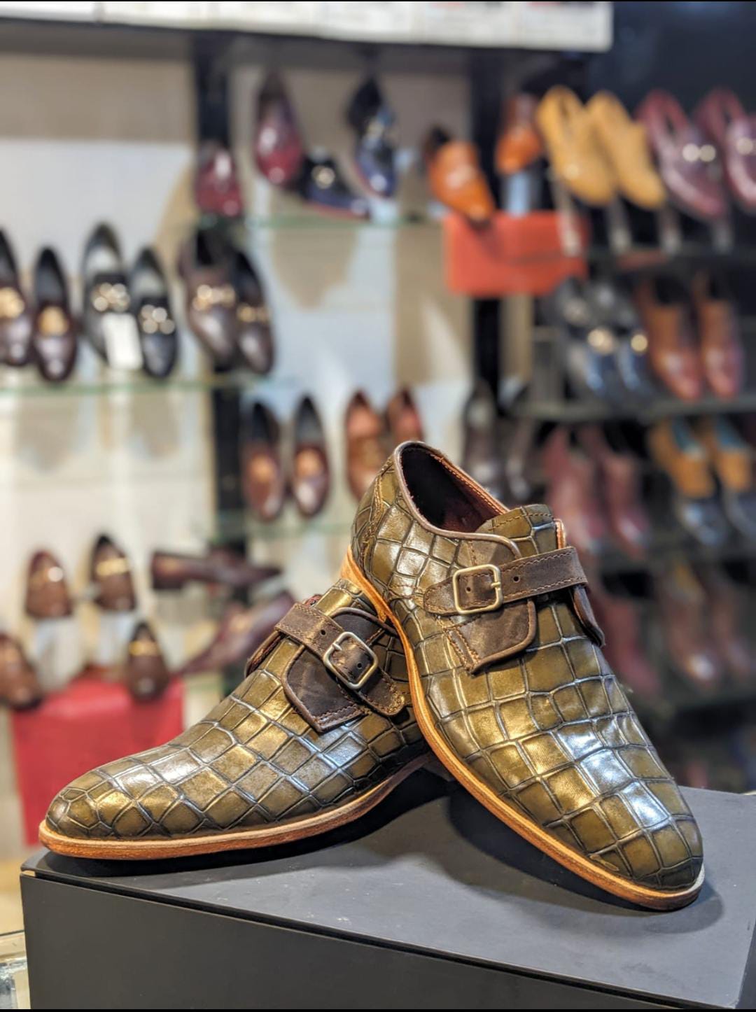 Crocodile Mongstrap mens dress